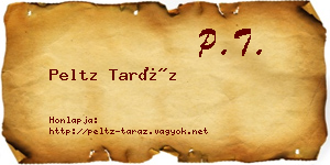 Peltz Taráz névjegykártya